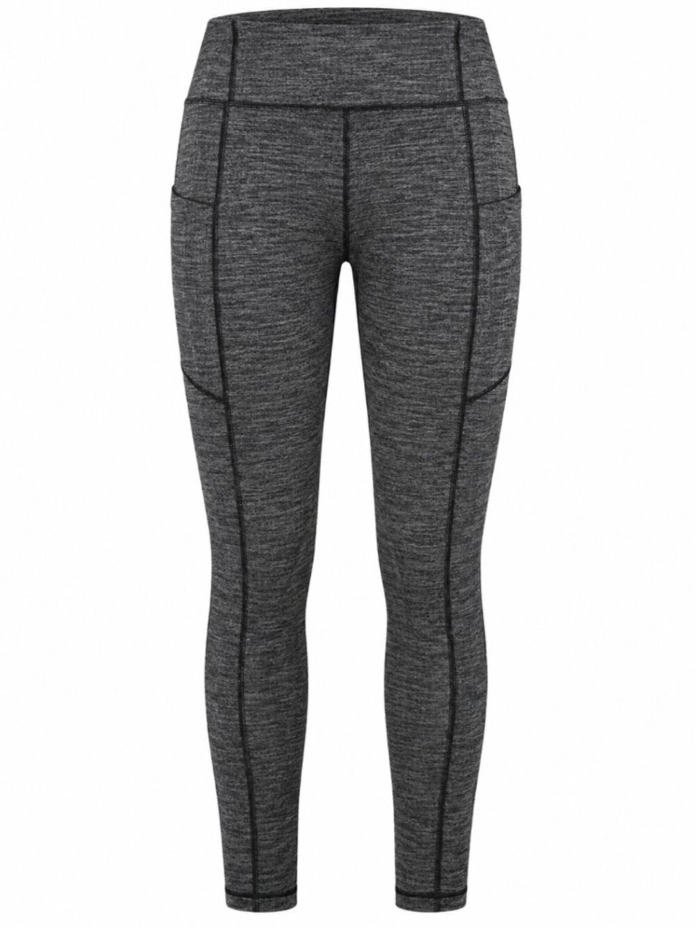 🍋 2/$50 Lululemon Speed Up Tight Variegated Knit Black Size 4